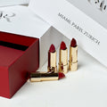 Obsession collection organic lipstick clean beauty seduction rouge classic red vegan cruelty free luxury set box